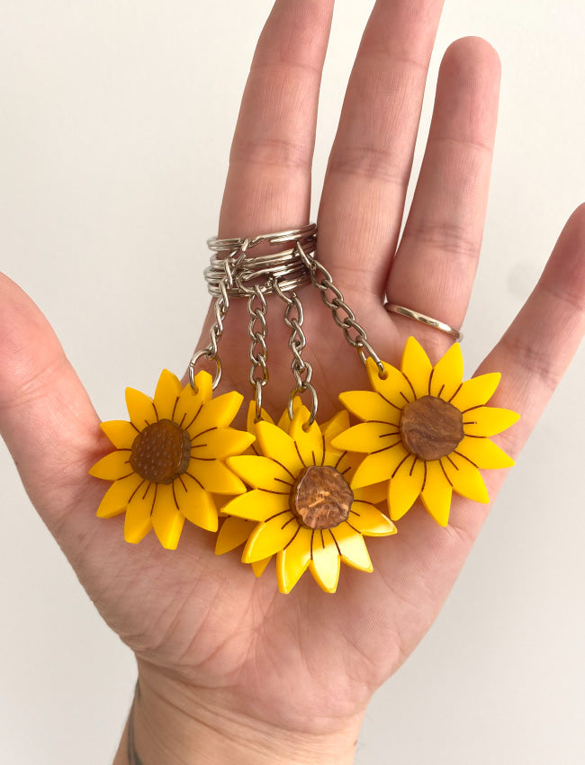 Sunflower Keychain